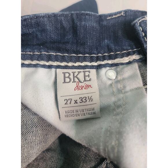 BKE Buckle Low Rise Bootcut Jeans Womens 27L x 33 Sabrina Thick Stitch Y2K 90's - Picture 10 of 13